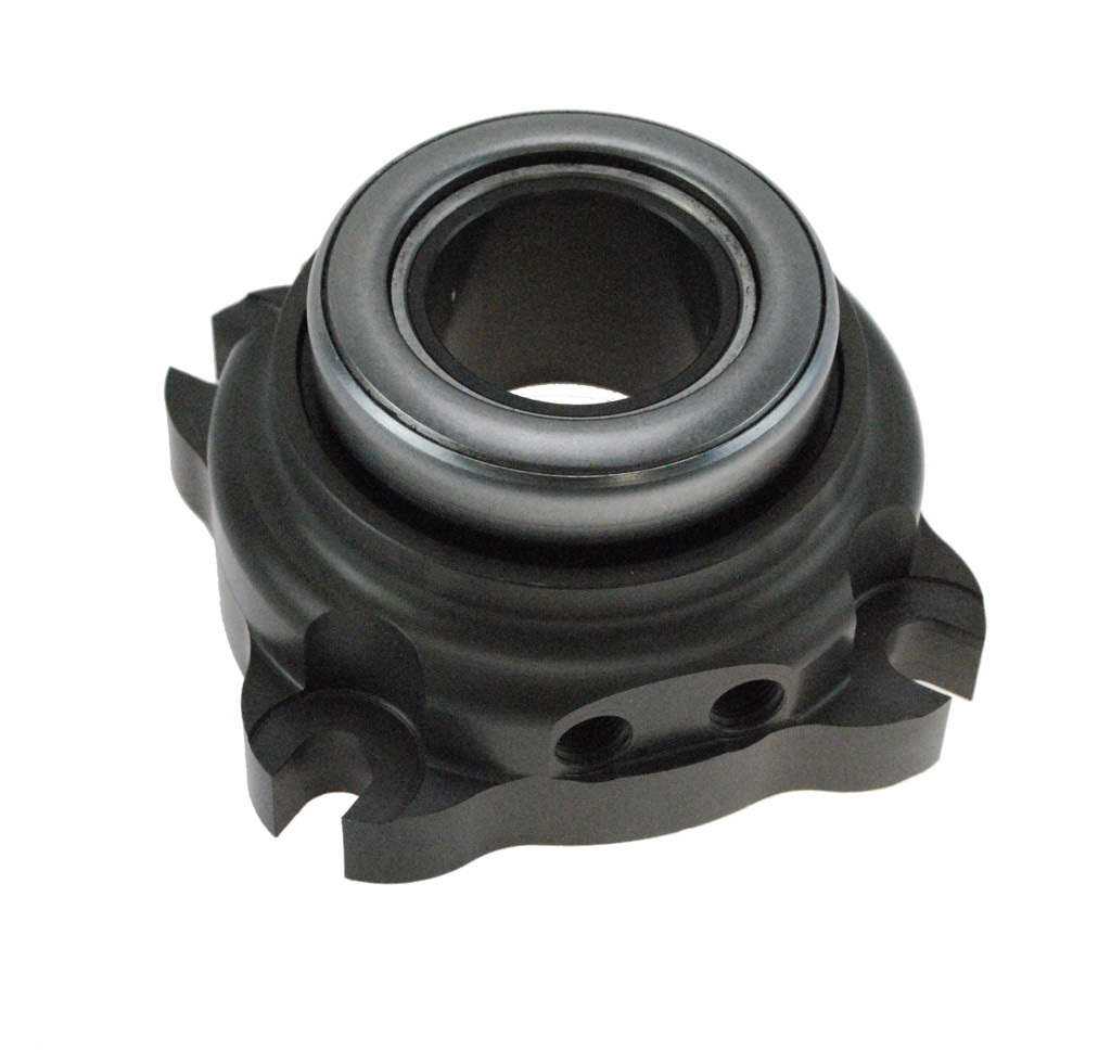 RAM hydraulic bearing for small diameter circle track clutches