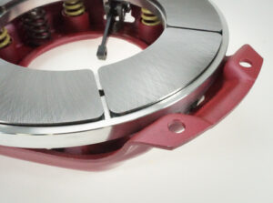 Segmented heat shields on pressure ring
